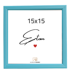 Ramka na zdjęcie 15x15 kwadrat turkusowa