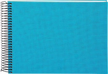 Album na spirali 40 stron białych Bella Vista turkusowy