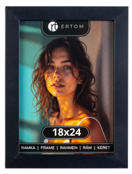 Ramka na zdjęcie 18x24 czarna klasyczna Vienna