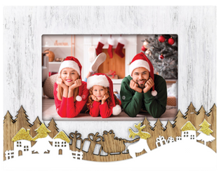 Ramka świąteczna na zdjęcie 10x15 Świąteczne Miasto