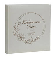 Album kieszeniowy na 200 zdjęć 10x15 Clean White, personalizacja Dzień Taty