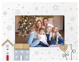Ramka świąteczna na zdjęcie 10x15 z gwiazdkami