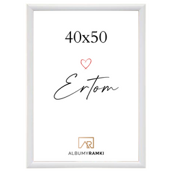 Ramka na zdjęcie 40x50 biała Line Style White