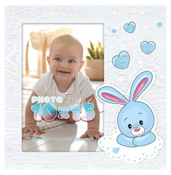 Ramka na zdjęcie 10x15 dziecięca króliczek dla chłopca