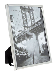 Ramka metalowa 15x21 srebrny profil połysk