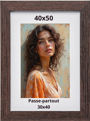 Ramka na zdjęcie 40x50 Sopot ciemnobrązowa