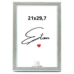 Ramka na zdjęcie 21x29,7 Stare srebro Format A4