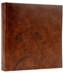 Album kieszeniowy 200 zdjęć 10x15 brąz ekoskóra z tłoczeniem