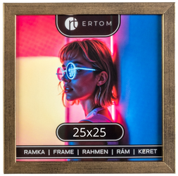 Ramka na zdjęcie 25x25 drewniana ALPINA stare złoto