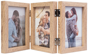 Ramka na trzy zdjęcia 15x23 jasnobrązowa Multi-Swing