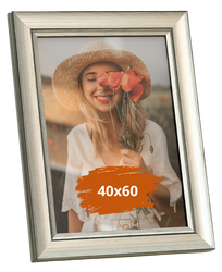 Ramka na zdjęcie 40x60 Sicilia srebrna Vintage