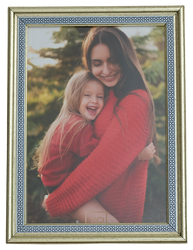 Ramka na zdjęcie 15x21 Camila Silver ze wzorkiem