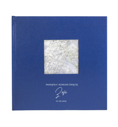 Album Belize Blue na 200 zdjęć 10x15 z okienkiem na okładce, personalizacja Komunia Św.