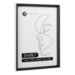 Ramka na zdjęcie 21x29,7 Pamira skandynawska czarno-biała