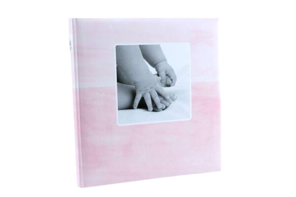 Album tradycyjny narodziny dziecka Babyfeet Pink 60 stron